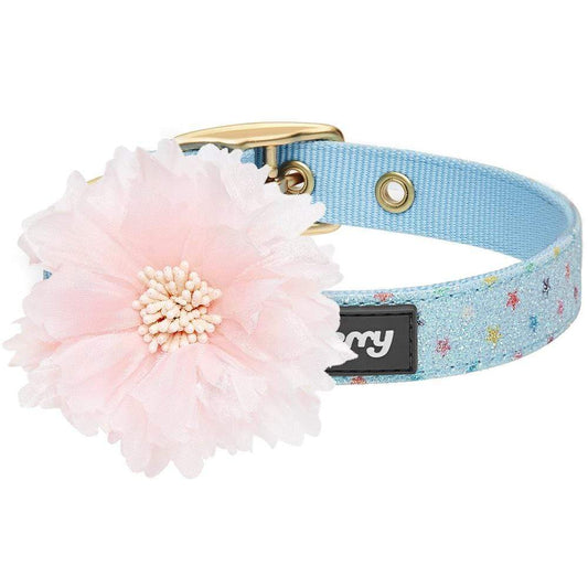 The Most Coveted Holo Glitter Dog Collar with Flower